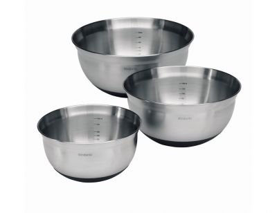 MATT STEEL BLACK 3LÜ KARIŞTIRMA KASE SETİ 1-1,6-3 L - 1