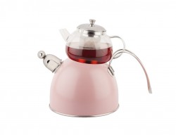 CHEF NATURE PEMBE DÜDÜKLÜ ÇAYDANLIK TK. 980ML 2300ML - TANTİTONİ