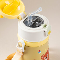 SARI ASKILI PASLANMAZ ÇELİK ÇOCUK TERMOSU 480ML - TANTİTONİ (1)