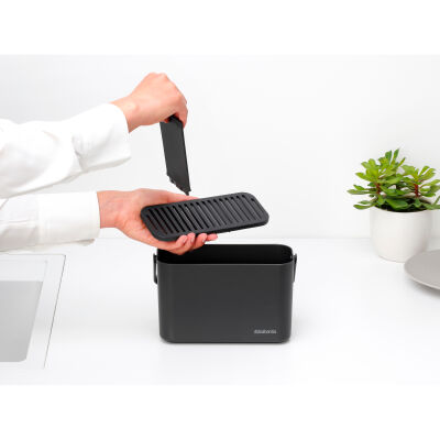 SINKSIDE DARK GREY TEZGAH ÜSTÜ TEMİZLİK KUTUSU - 5