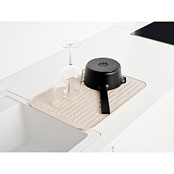 SINKSIDE SOFT BEIGE SİLİKON BULAŞIK KURUTMA MATI - BRABANTIA (1)