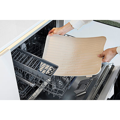 SINKSIDE SOFT BEIGE SİLİKON BULAŞIK KURUTMA MATI - 3
