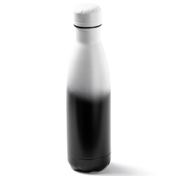 SİYAH BEYAZ GEÇİŞLİ PASLANMAZ ÇELİK ŞİŞE TERMOS 500ML - Tantitoni