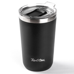 SİYAH ÇİFT KATMANLI KAPAKLI TERMOS BARDAK 590ML - Tantitoni