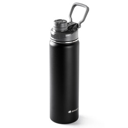 SİYAH ÇİFT KATMANLI PASLANMAZ ÇELİK TERMOS 660ML - Tantitoni