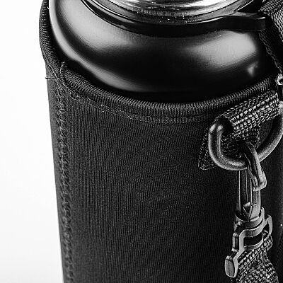 SİYAH ÇİFT KATMANLI SÜZGEÇLİ PASLANMAZ ÇELİK TERMOS 800ML - 6