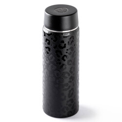 SİYAH DESENLİ ÇİFT KATMANLI PASLANMAZ ÇELİK TERMOS 500ML - TANTİTONİ
