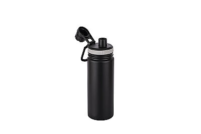 SİYAH PASLANMAZ ÇELİK SU ŞİŞESİ 530ML - 2