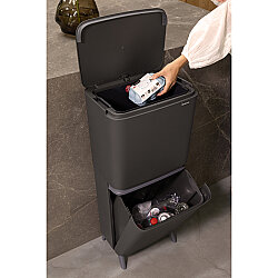SORT UP RECYCLE HI DARK GREY İKİ BÖLMELİ ÇÖP KUTUSU 20+25L - 5