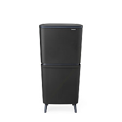 SORT UP RECYCLE HI DARK GREY İKİ BÖLMELİ ÇÖP KUTUSU 20+25L - BRABANTIA