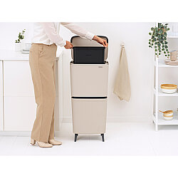 SORT UP RECYCLE HI SOFT BEIGE İKİ BÖLMELİ ÇÖP KUTUSU 20+25L - 3