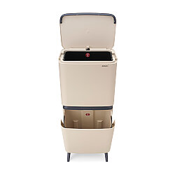 SORT UP RECYCLE HI SOFT BEIGE İKİ BÖLMELİ ÇÖP KUTUSU 20+25L - 7