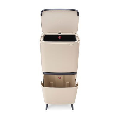 SORT UP RECYCLE HI SOFT BEIGE İKİ BÖLMELİ ÇÖP KUTUSU 20+25L - 7