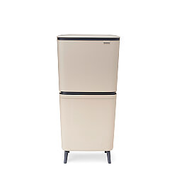 SORT UP RECYCLE HI SOFT BEIGE İKİ BÖLMELİ ÇÖP KUTUSU 20+25L - BRABANTIA