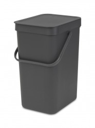 SORT&GO KOYU GRİ ÇÖP KOVASI 16L - BRABANTIA