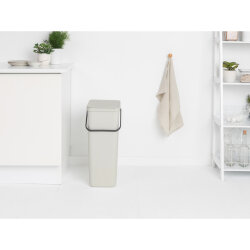 SORT&GO RECYCLE LIGHT GREY ÇÖP KOVASI 40L - BRABANTIA (1)