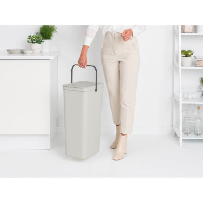 SORT&GO RECYCLE LIGHT GREY ÇÖP KOVASI 40L - 3
