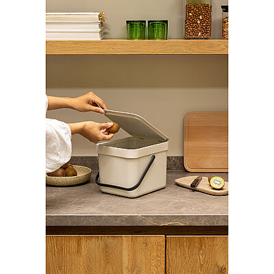 SORT&GO SOFT BEIGE ÇÖP KOVASI 6L - 4