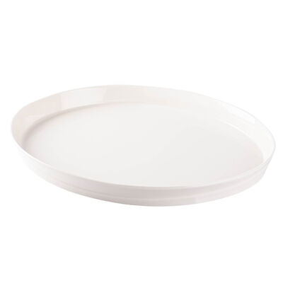 SPACE BEYAZ PORSELEN İKİLİ SERVİS TABAĞI SETİ 28CM