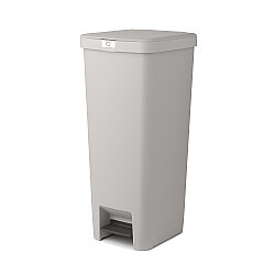 STEPUP MID GREY PLASTİK PEDALLI ÇÖP KUTUSU 40L - BRABANTIA (1)
