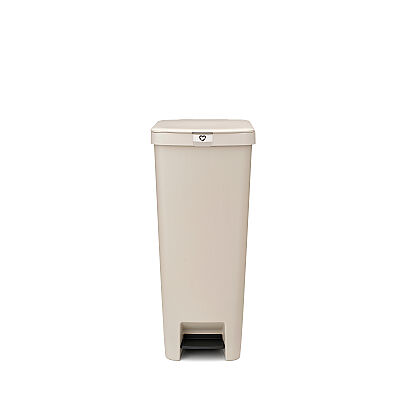 STEPUP SOFT BEIGE PLASTİK PEDALLI ÇÖP KUTUSU 40L - 1