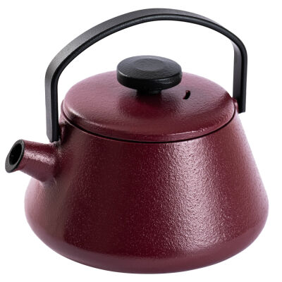 T-TIME AUBERGINE RED DEMİR DÖKÜM DEMLİK - 1