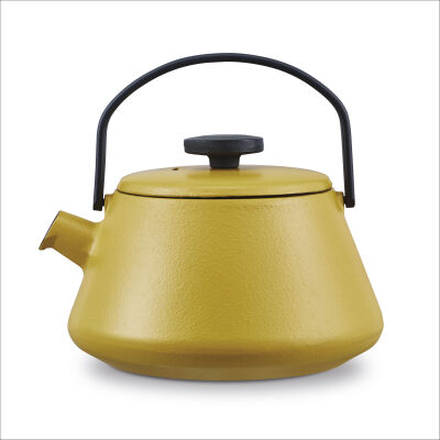 T-TIME MUSTARD YELLOW DEMİR DÖKÜM DEMLİK - 1