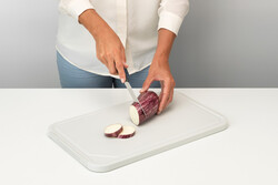 TASTY+ LIGHT GREY KESME TAHTASI VE SERVİS TEPSİSİ 27X43CM - 3
