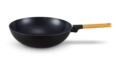 TASTY+ RECYCLED HONEY YELLOW YAPIŞMAZ WOK TAVA 30CM - 1