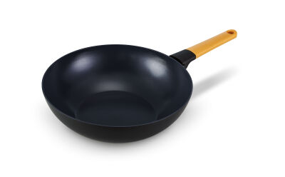 TASTY+ RECYCLED HONEY YELLOW YAPIŞMAZ WOK TAVA 30CM - 4