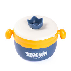 TEDEMEI MOR PASLANMAZ ÇELİK BABY YEMEK TAŞIMA KABI 400ML - Tantitoni