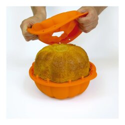 TURUNCU SİLİKON HALLOWEEN BALKABAĞI ŞEKİLLİ 3D KEK KALIBI - 3