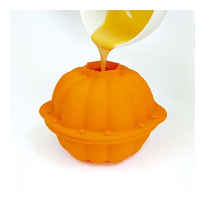 TURUNCU SİLİKON HALLOWEEN BALKABAĞI ŞEKİLLİ 3D KEK KALIBI - 5