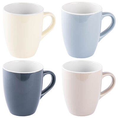 4LÜ COOL RENKLİ STONEWARE MUG SETİ 340ML