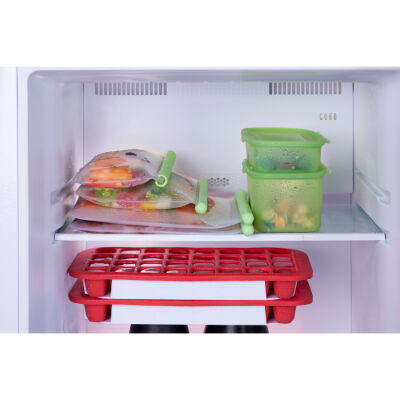 YEŞİL 3LÜ YENİDEN KULLANILABİLİR SİLİKON DÜZ SAKLAMA POŞETİ SETİ - 4