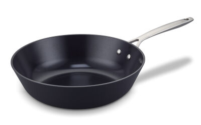 ZENN RECYCLED SİYAH ÇELİK SAPLI WOK TAVA 30CM - 1